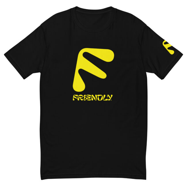 Black Friendly Gear T-shirt with F logo