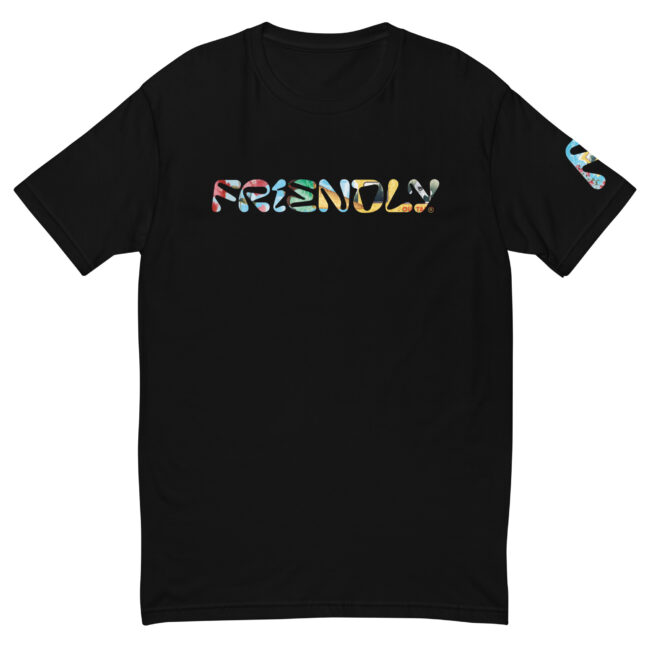 Black Friendly Gear T-shirt with logo and cheetah print ice cream truck