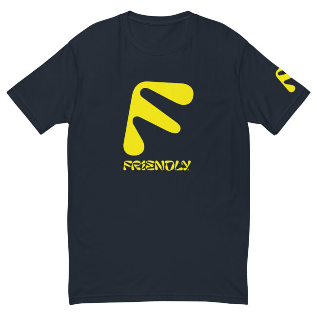 Navy Friendly Gear T-shirt with F logo