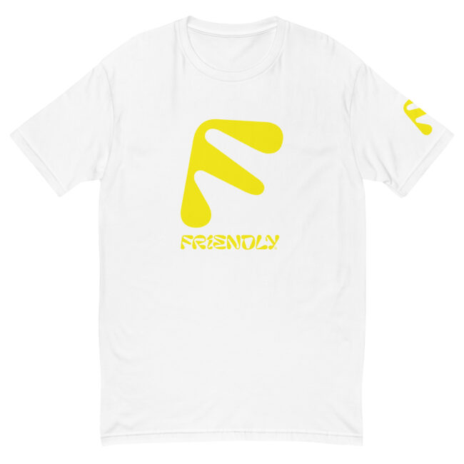 White Friendly Gear T-shirt with F logo